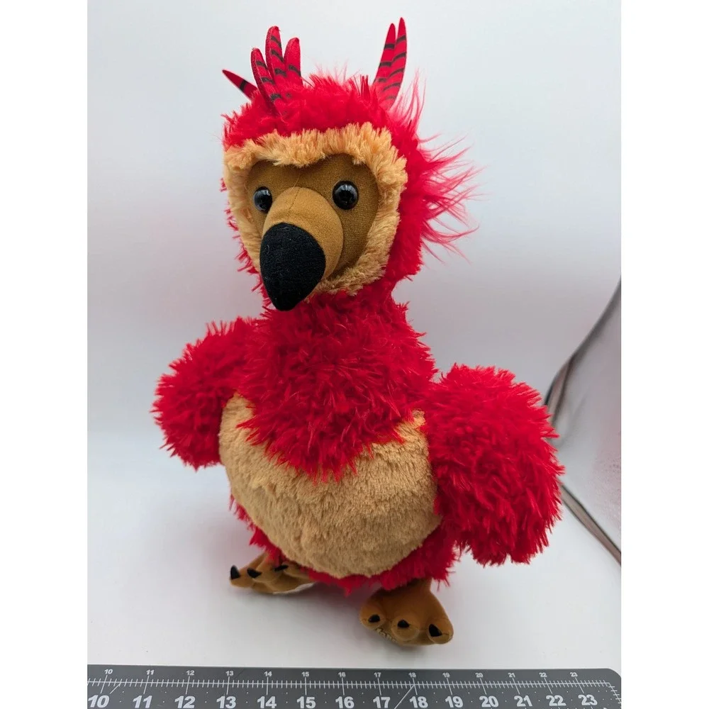 Build A Workshop Harry Potter Fawkes Phoenix Red Shaggy Plush 2022 17 Inch